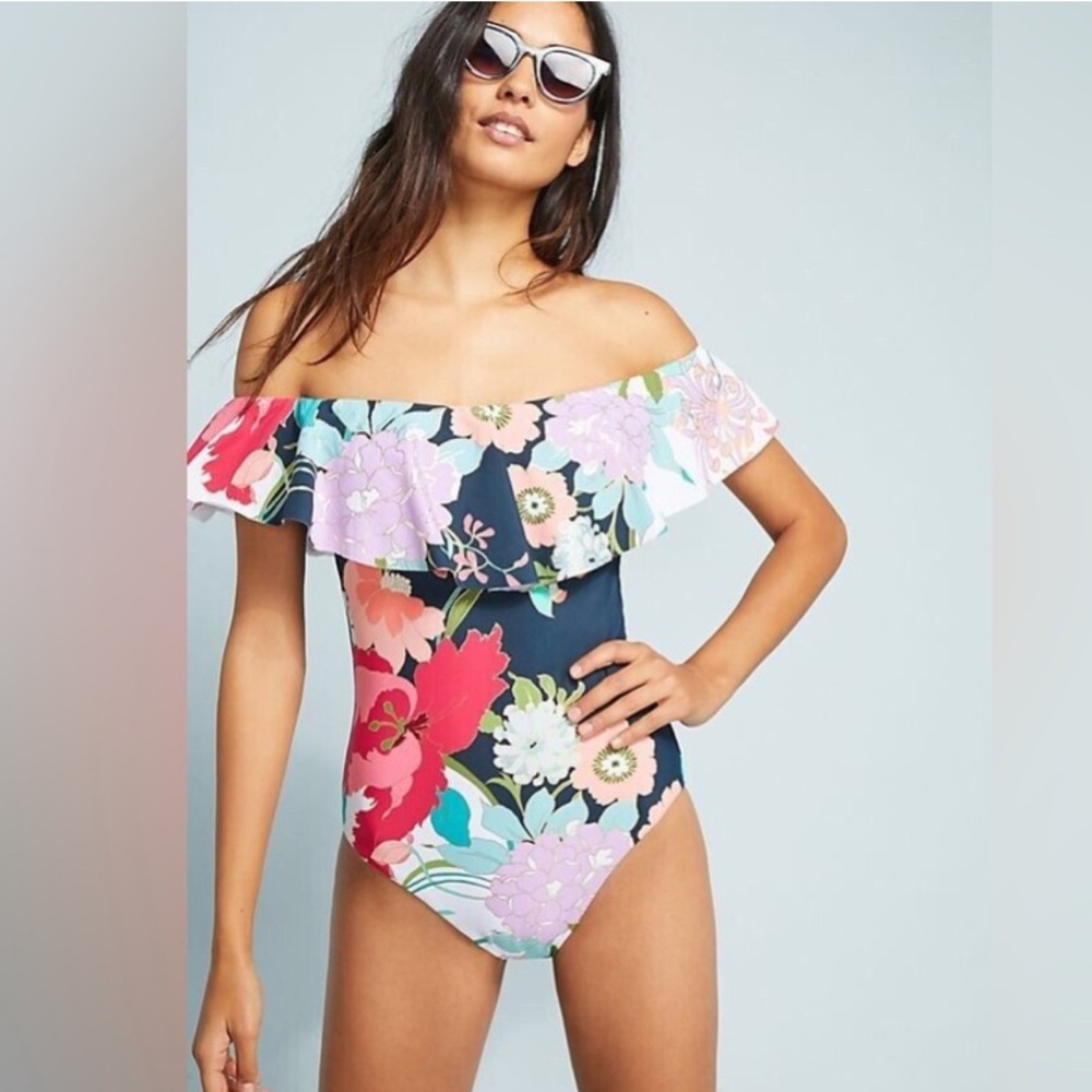 Trina Turk Floral One Piece Swimsuit - Multicolor